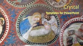  Presentation with nativity - Audience pleasing presentation theme consisting of bressanone-italy-july-14-2018 backdrop and a violet colored foreground