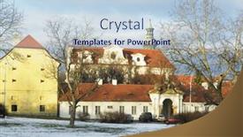  Presentation with czech republic - Theme enhanced with brevnov-monastery-prague-czech-republic background and a  colored foreground