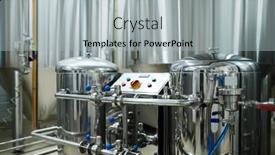  Presentation with fermentation - Presentation featuring brewery-equipment-round-storage-tanks background and a light gray colored foreground