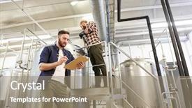  Presentation with fermentation - Slide deck having brewery or non-alcohol background and a gray colored foreground