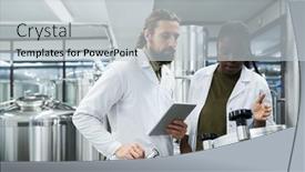  Presentation with fermentation - Presentation theme featuring brewery-technologists-controlling-process background and a lemonade colored foreground