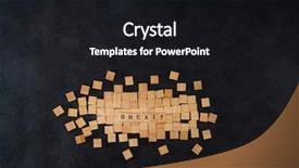  Presentation with britain - Presentation theme consisting of brexit concept - national flag gold background and a  colored foreground