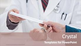  Presentation with giving - Presentation theme having bribe - patient bribing doctor giving money background and a coral colored foreground