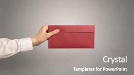  Presentation with coloured - Colorful slide deck enhanced with bribery - female hand holding coloured backdrop and a gray colored foreground