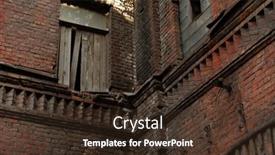  Presentation with facade - Cool new presentation with brick-facade-of-an-abandoned backdrop and a tawny brown colored foreground