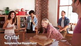  Presentation with mongolia the five kinds of livestock - Slide deck featuring brick free - five happy friends laughing background and a  colored foreground