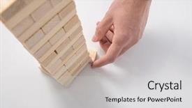  Presentation with brick - Audience pleasing presentation design consisting of brick from the base backdrop and a light gray colored foreground