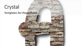  Presentation with wooden english letters alphabet - Colorful PPT layouts enhanced with brick letters of english alphabet backdrop and a  colored foreground