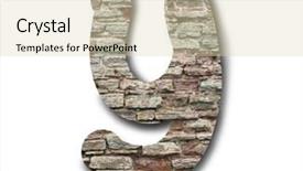  Presentation with wooden english letters alphabet - Amazing PPT layouts having brick letters of english alphabet backdrop and a  colored foreground