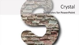  Presentation with wooden english letters alphabet - Colorful slide deck enhanced with brick letters of english alphabet backdrop and a  colored foreground