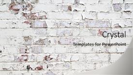  Presentation with brick mortar - PPT theme having brick mortar - b background and a light gray colored foreground