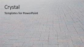  Presentation with pavement - Slide deck featuring brick pavement background and a light gray colored foreground