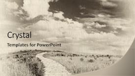  Presentation with yellow brick road - Cool new presentation design with waving santa - having fun together for christmas backdrop and a soft green colored foreground.