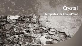 Presentation with brick wall texture - PPT layouts enhanced with wall abstract texture in florence background and a gray colored foreground