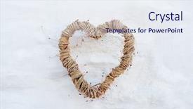  Presentation with country invitation - Beautiful slide set featuring brick wall background for wedding backdrop and a sky blue colored foreground