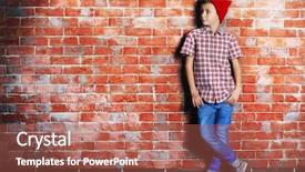  Presentation with brick wall - Presentation with brick wall background kids fashion background and a red colored foreground