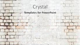  Presentation with brick wall texture - Presentation design having brick-wall-background-texture background and a white colored foreground