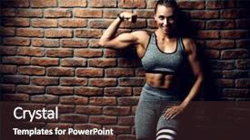  Presentation with fair - PPT layouts having brick wall beauty health background and a tawny brown colored foreground