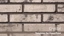  Presentation with brick wall - Theme enhanced with brick-wall-can-be-used background and a coral colored foreground