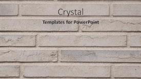  Presentation with brick wall - Presentation theme with brick-wall-can-be-used background and a light gray colored foreground