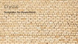  Presentation with brick - Presentation theme featuring brick wall can be used as background background and a lemonade colored foreground