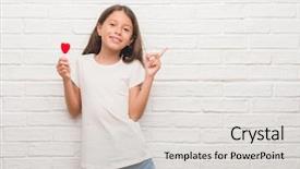  Presentation with red brick wall - Cool new presentation with brick wall eating red heart backdrop and a light gray colored foreground