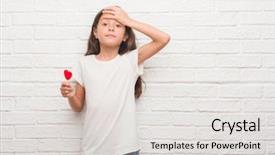  Presentation with red brick wall - Cool new PPT layouts with brick wall eating red heart backdrop and a light gray colored foreground