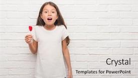  Presentation with red brick wall - PPT layouts featuring brick wall eating red heart background and a light gray colored foreground