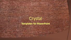  Presentation with brick wall - Slide set consisting of brick-wall-may-used background and a tawny brown colored foreground