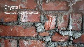  Presentation with brick mortar - Audience pleasing theme consisting of brick-wall-old-brick backdrop and a violet colored foreground
