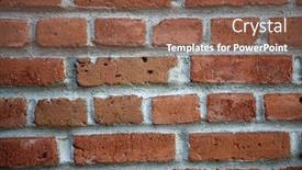  Presentation with red brick wall - Cool new slides with brick-wall-old-red-brick backdrop and a violet colored foreground