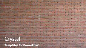  Presentation with brick wall texture - Cool new slide deck with brick wall pattern texture backdrop and a violet colored foreground