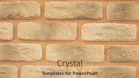  Presentation with brick wall texture - Slide deck featuring brick wall texture as background background and a coral colored foreground