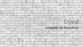  Presentation with brick wall texture - Cool new PPT theme with brick wall texture seamless background backdrop and a light gray colored foreground