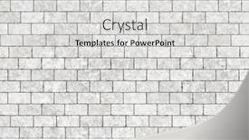  Presentation with brick wall texture - Amazing presentation design having brick wall texture seamless background backdrop and a light gray colored foreground