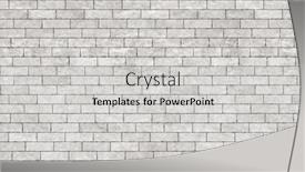  Presentation with brick wall texture - Slide set having brick-wall-texture-seamless-background background and a light gray colored foreground