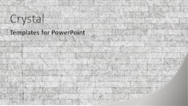  Presentation with brick wall texture - PPT theme featuring brick-wall-texture-seamless-background background and a light gray colored foreground