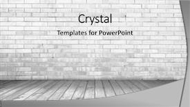  Presentation with brick - Beautiful slides featuring brick wall vintage background backdrop and a white colored foreground