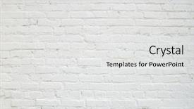  Presentation with brick wall texture - Audience pleasing PPT layouts consisting of brickwork - white brick wall texture backdrop and a white colored foreground