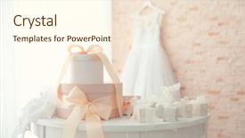  Presentation with boxes - Amazing presentation theme having bridal - table with gift boxes backdrop and a cream colored foreground