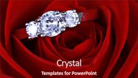  Presentation with bridal shower - Colorful presentation theme enhanced with bridal shower - diamond ring in red rose backdrop and a wine colored foreground