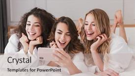  Presentation with hen - Audience pleasing slides consisting of bridal shower - happy photo of lovely smiling backdrop and a mint green colored foreground