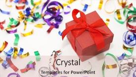  Presentation with bridal shower - Beautiful presentation theme featuring bridal shower - red christmas box whit colorful backdrop and a coral colored foreground