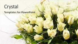  Presentation with bridal shower - Presentation having bridal shower - roses in the basket background and a blonde colored foreground