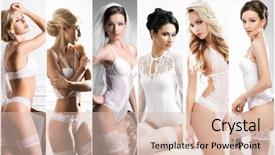  Presentation with indian woman bridal face - Presentation featuring bridal underwear collection sexy woman background and a lemonade colored foreground