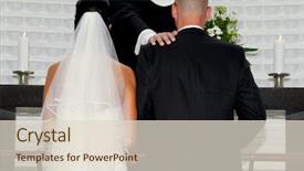  Presentation with married - Beautiful PPT theme featuring bride and groom is being backdrop and a lemonade colored foreground