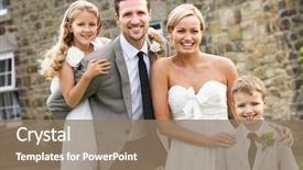  Presentation with page - PPT layouts having delicious bruschetta with tomatoes feta cheese dill and spice on wooden board background and a tawny brown colored foreground