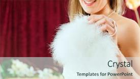  Presentation with clothes shop - Cool new PPT layouts with bride at the clothes shop for wedding dresses she is choosing a dress and a bag backdrop and a sky blue colored foreground