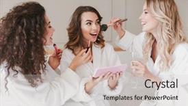  Presentation with luxury hotel - Amazing PPT layouts having bride during bridal shower backdrop and a  colored foreground