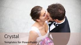  Presentation with married - PPT theme consisting of bride groom wedding - beautiful picture of a nice background and a soft green colored foreground